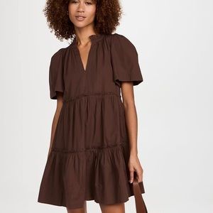 Sea New York Sibylle Brown Tiered Dress